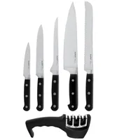 BergHOFF Contempo German Steel 7-Pc. Cutlery Set in Wood Case & Sharpener