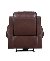 White Label Florentina 39" Leather Match Power with Power Headrest Reclining Chair