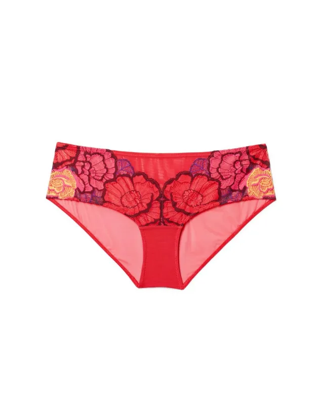 Adore Me Plus Size Colete Hipster Panty In Floral Pink