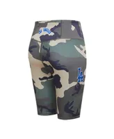 Women's Pro Standard Camo Los Angeles Dodgers Allover Print Bike Shorts