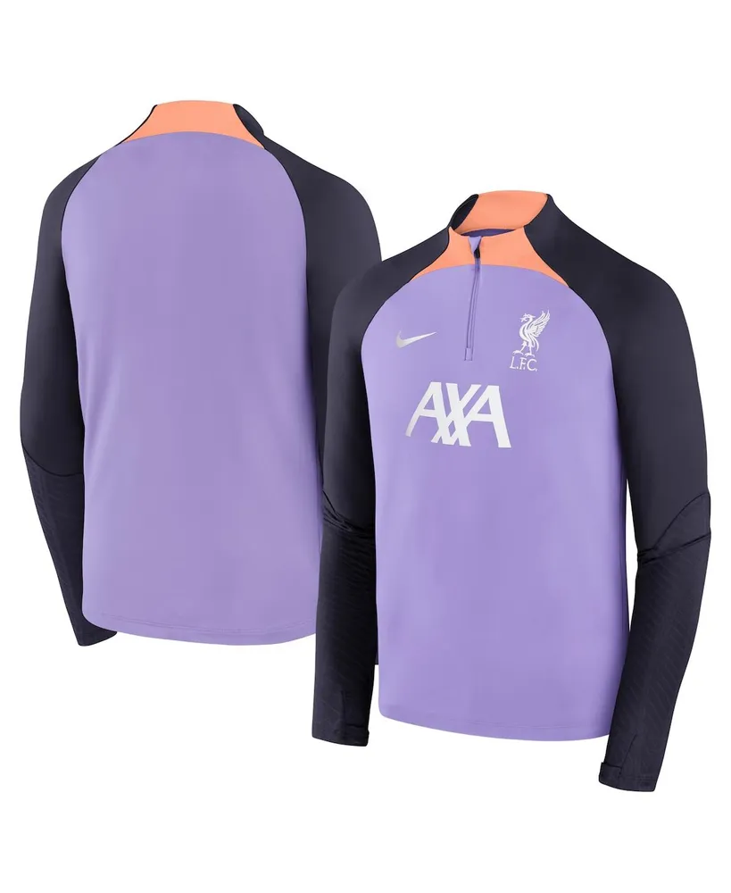 Big Boys Nike Purple Liverpool 2023/24 Strike Drill Performance Raglan Quarter-Zip Top