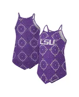 Women's Colosseum x Wrangler Purple Distressed Lsu Tigers Bandana Tank Top