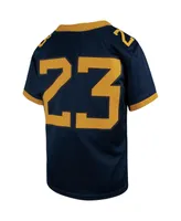 Big Boys Nike #23 Navy West Virginia Mountaineers Untouchable Replica Game Jersey