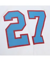 Men's Mitchell & Ness Eddie George White Tennessee Oilers Legacy Replica Jersey