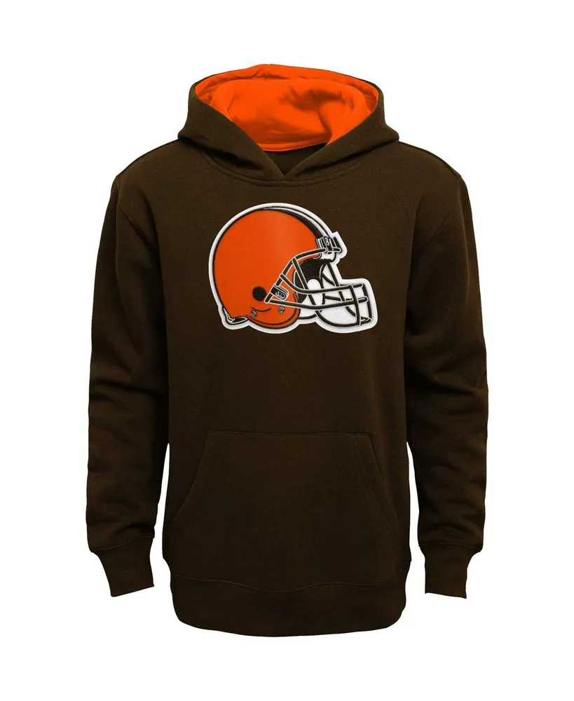 Big Boys Brown Cleveland Browns Prime Pullover Hoodie