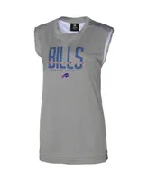 Women's Gray Buffalo Bills No Sweat Tank Top