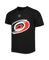 Big Boys Sebastian Aho Black Carolina Hurricanes Name and Number Player T-shirt