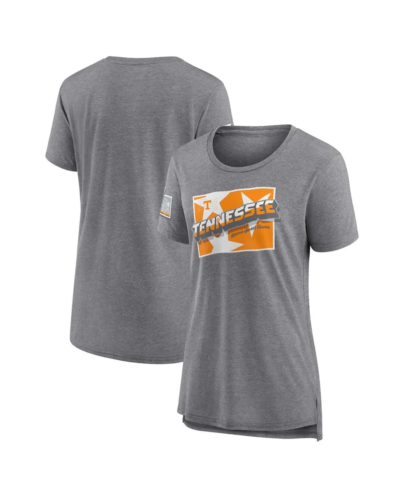 Women's Fanatics Heather Gray Tennessee Volunteers Fan T-shirt