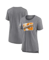 Women's Fanatics Heather Gray Tennessee Volunteers Fan T-shirt