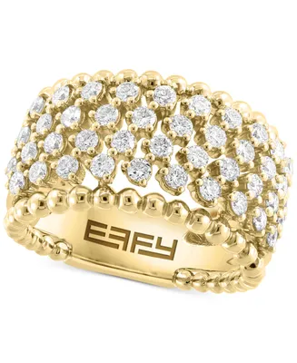 Effy Diamond Wide Cluster Statement Ring (1-5/8 ct. t.w.) in 14k Gold
