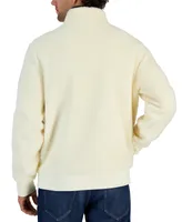 Michael Kors Men's Fleece Pullover Jacket with Button Placket