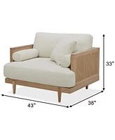 Closeout! Kellsie 43" Fabric Chair, Created for Macy's