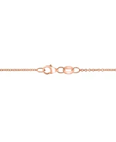 Effy Diamond Round & Baguette Flower 18" Pendant Necklace (3/4 ct. t.w.) in 14k Rose Gold