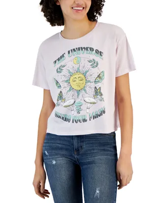 Grayson Threads, The Label Juniors' Celestial Print Graphic T-Shirt