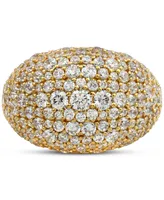 Diamond Pave Cluster Dome Ring (3 ct. t.w.) in 10k Gold