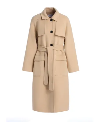 Bellemere Women's Beige Wool Coat