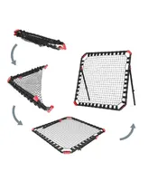 Net Playz Soccer Rebounder, Football Training Gifts, Aids Equipment for Kids Teens Portable Kick