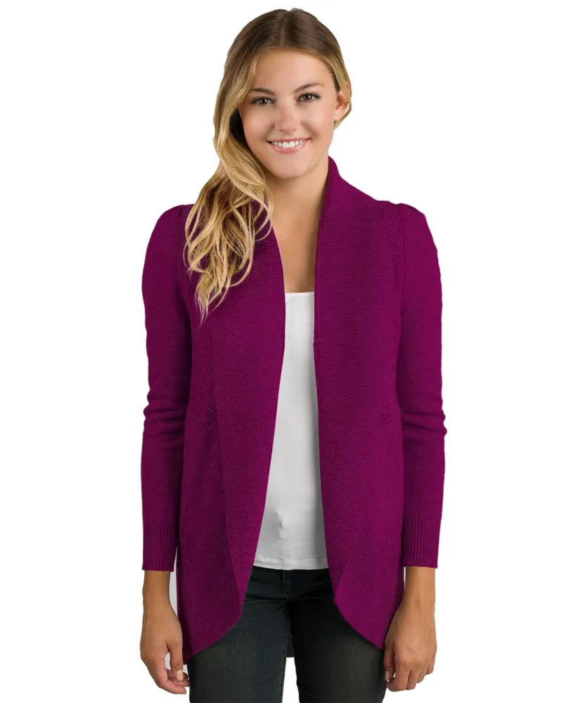 Pure Cashmere Open Front Cardigan