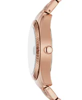 Fossil Women's Scarlette Three-Hand Date Rose Gold-Tone Stainless Steel Watch 32mm