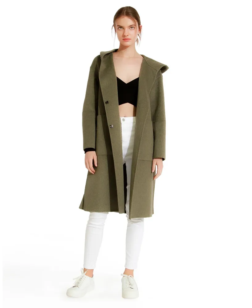 Women Belle & Bloom Walk This Way Wool Blend Oversized Coat