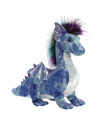 Aurora Large Zion Dragon Luxe Boutique Exquisite Plush Toy Blue 17"