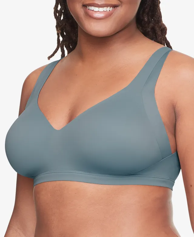 Warners No Side Effects Wireless Bra L Underarm & Back Smoothing RA2231A  Green