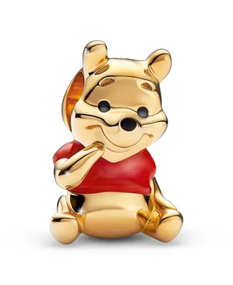 Pandora 14k Gold-Plated Unique Metal Blend Multicolor Disney Winnie the Pooh Bear Charm