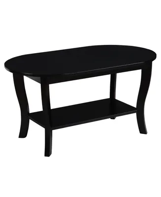 Convenience Concepts 36" Medium-Density Fiberboard American Heritage Oval Coffee Table