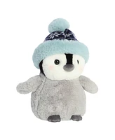 Aurora Small Chillin' Chick Charly Holiday Festive Plush Toy Gray 8.5"