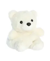 Aurora Mini Puck Polar Bear Palm Pals Adorable Plush Toy White 5"