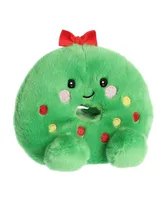 Aurora Mini Dot Wreath Palm Pals Festive Plush Toy Green 4.5"