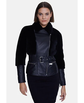 Women's Fashion Jacket, Nappa Black