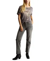 Frye Women's Low-Rise Straight-Leg Studded Jeans