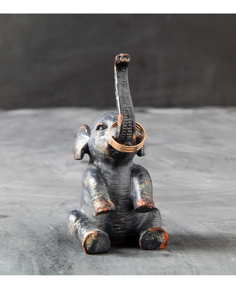 Pewter Elephant Ring Holder