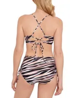 Salt Cove Juniors Striped Tie Front Bikini Top Bikini Bottoms Created For Macys