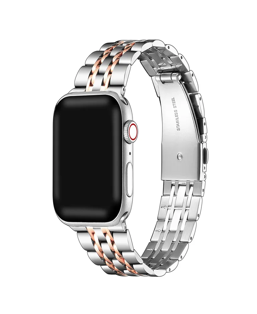 Posh Tech Unisex Rainey Stainless Steel Band for Apple Watch Size- 38mm, 40mm, 41mm