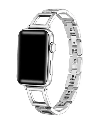 Posh Tech Unisex Journey Square Link Stainless Steel Band for Apple Watch Size- 38mm, 40mm, 41mm