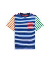 Polo Ralph Lauren Big Boys Striped Cotton Jersey Pocket T-shirt
