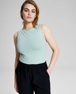 And Now This Women's Boat-Neck Double-Layered Sleeveless Bodysuit, Created for Macy's