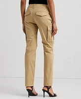 Lauren Ralph Petite Sateen Cargo Ankle Pants