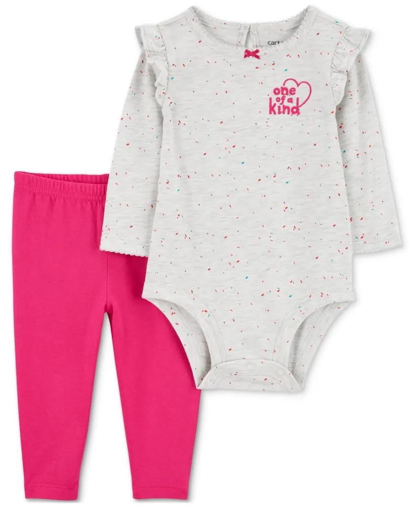 Carter's Baby Girls One Of A Kind Bodysuit and Pants, 2 Piece Set