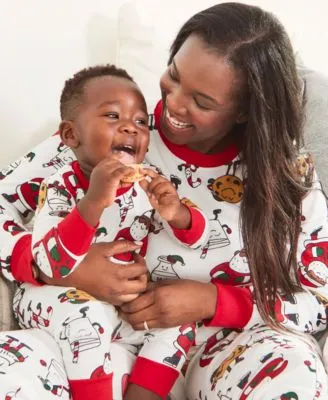 Carters Santas Cookies Sibling Family Matching Pajamas Collection
