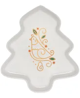 Le Creuset Noel Collection Stoneware Partridge in a Pear Tree Platter
