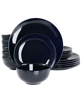 Elama Luna 18 Piece Porcelain Dinnerware Set, Service for 6