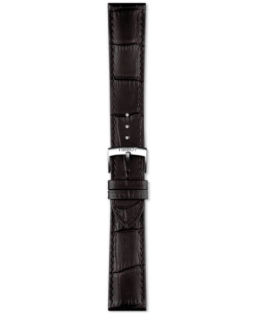 Tissot Men's Swiss Pr 100 Brown Leather Strap Watch 40mm