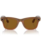 Ray-Ban Meta Wayfarer Unisex Polarized Ai Sunglasses, RW4006