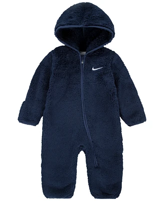 Nike Baby Boys and Girls Hooded Sherpa Coverall