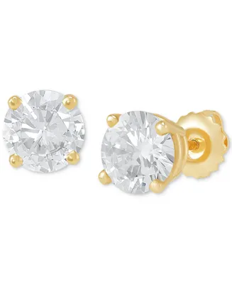 Diamond Four Prong Stud Earrings (2 ct. t.w.) in 14k Gold