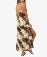 O'Neill Juniors' Tinsley Floral-Print Sleeveless Midi Dress