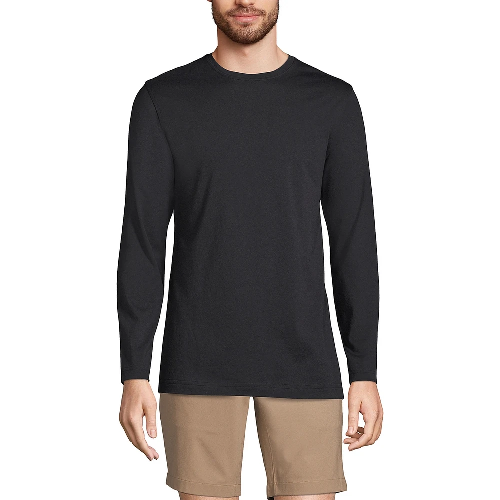 Lands' End Big & Tall Long Sleeve Cotton Supima Tee